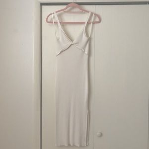 Abercrombie and Fitch Twist Front Knit Midi Dress